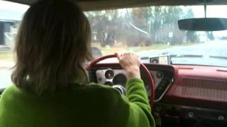 Shirley out for a rip in a '63 Plymouth pt 2