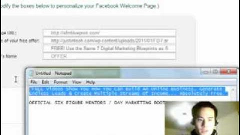 How To Make A Facebook Landing Page In Less Than 3 Minutes.flv