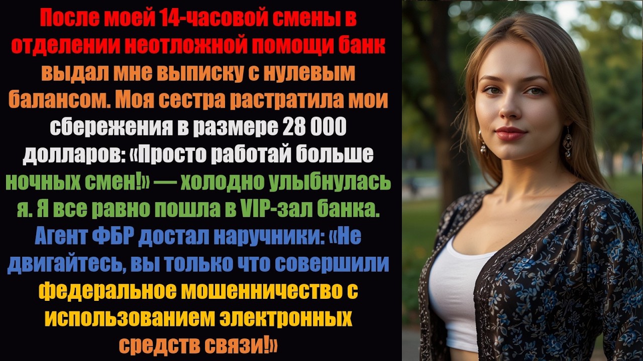 После смены в приемном отделении я проверила фонд на операцию папы — он опустел. Моя сестра фыркнул.