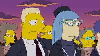 The Simpsons - Sherri & Terri Gets Crushed By Headstone