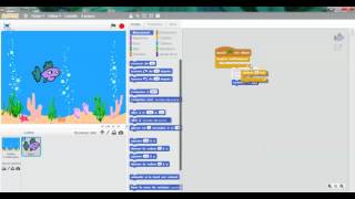 انشاء لعبة السمكة  بواسطة برنامج سكراتش   Aquarium Fish with (Scratch) | Scratch screenshot 4