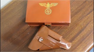 Nazi Party Leader Walther PPK Vinyl Presentation Case and Holster