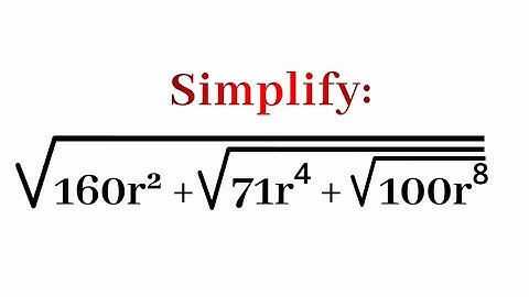 Can You Simplify This Nested Radical Expression? SAT, ACT Math 
