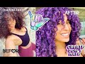 How I colored my brown hair PURPLE without bleach