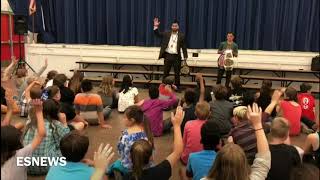 AMAZING! Multiple national and international champion Julius Ballo inspiring kids! - EsNews
