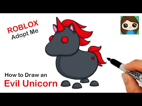 How To Draw An Evil Unicorn Roblox Adopt Me Pet Safe Videos For Kids - sketch hacks roblox