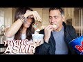 TRYING ASMR FOR THE FIRST TIME W/ MY DAD