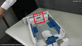 OKI B433 B513 How to replace the Paper Feed Rollers on Optional Trays 2 3 4