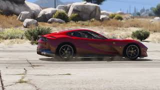 [Grand Theft Auto V] Ferrari 812 Superfast handling showcase