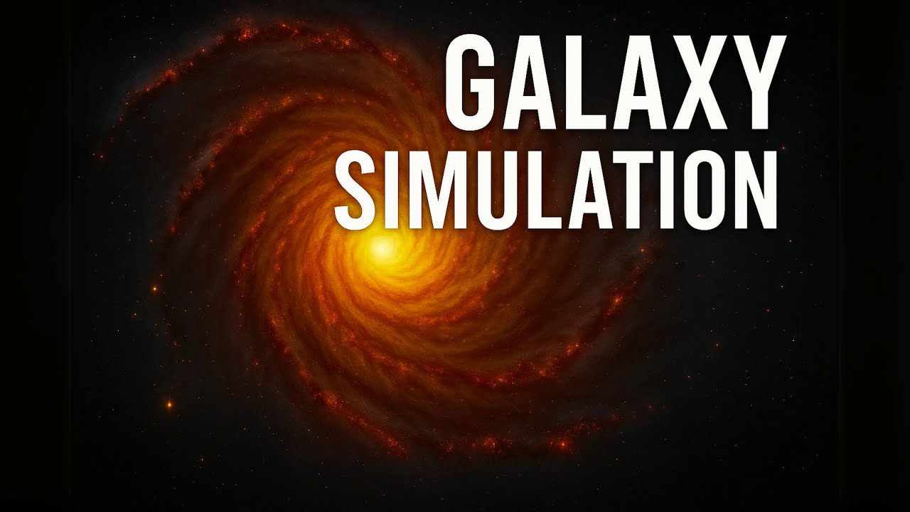 3-D Galaxy N-Body Simulation in 4K | 250K Stars with Gas & Dust around ...
