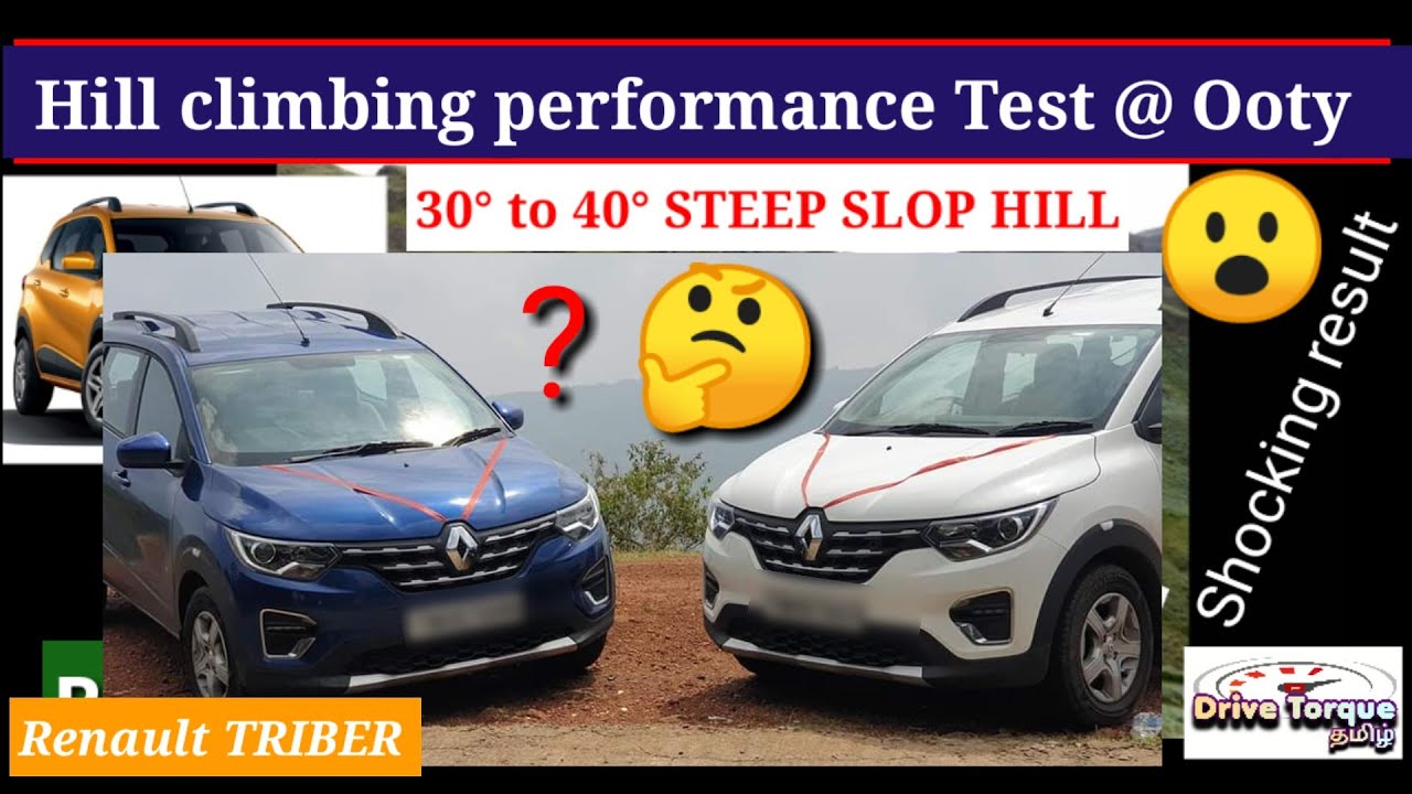 Renault TRIBER Hill climbing real test drive at 30° & more slope