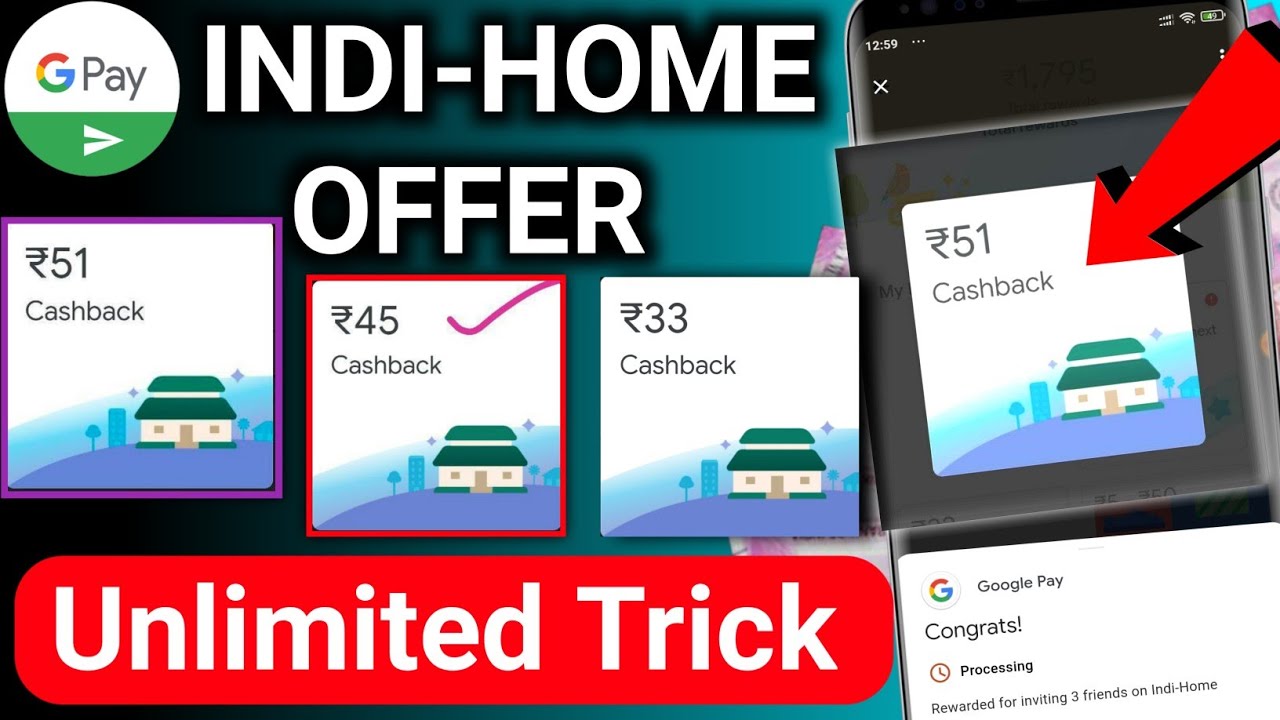 Google Pay Indi Home Offer 2022,Earn ₹51 Cashback Unlimited Time,How To Collect Energy In India home
