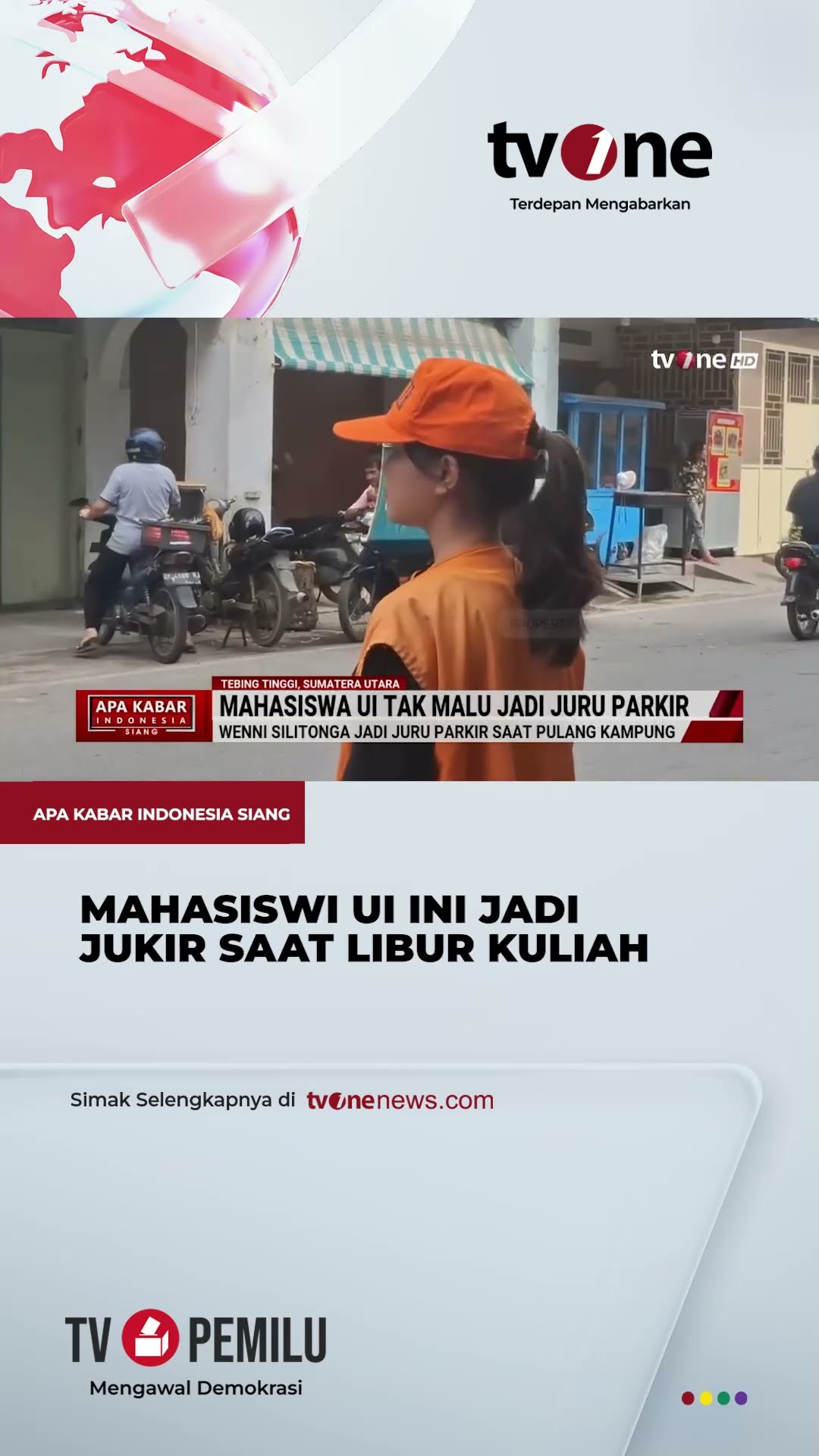 Mahasiswi UI jadi Jukir saat Berada di Kampung Halaman | tvOne