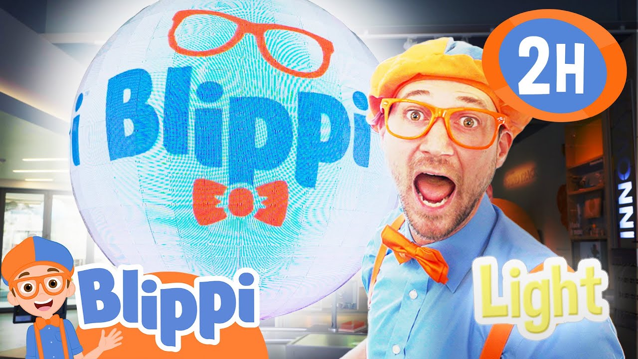 Blippi Builds a GIANT Blippi Light! 2 Hours of Museum Stories for Kids
