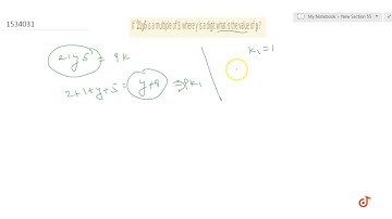 "If ` 21 y5` is a multiple of 9, where y is a digit what is   the value of `y` ?"