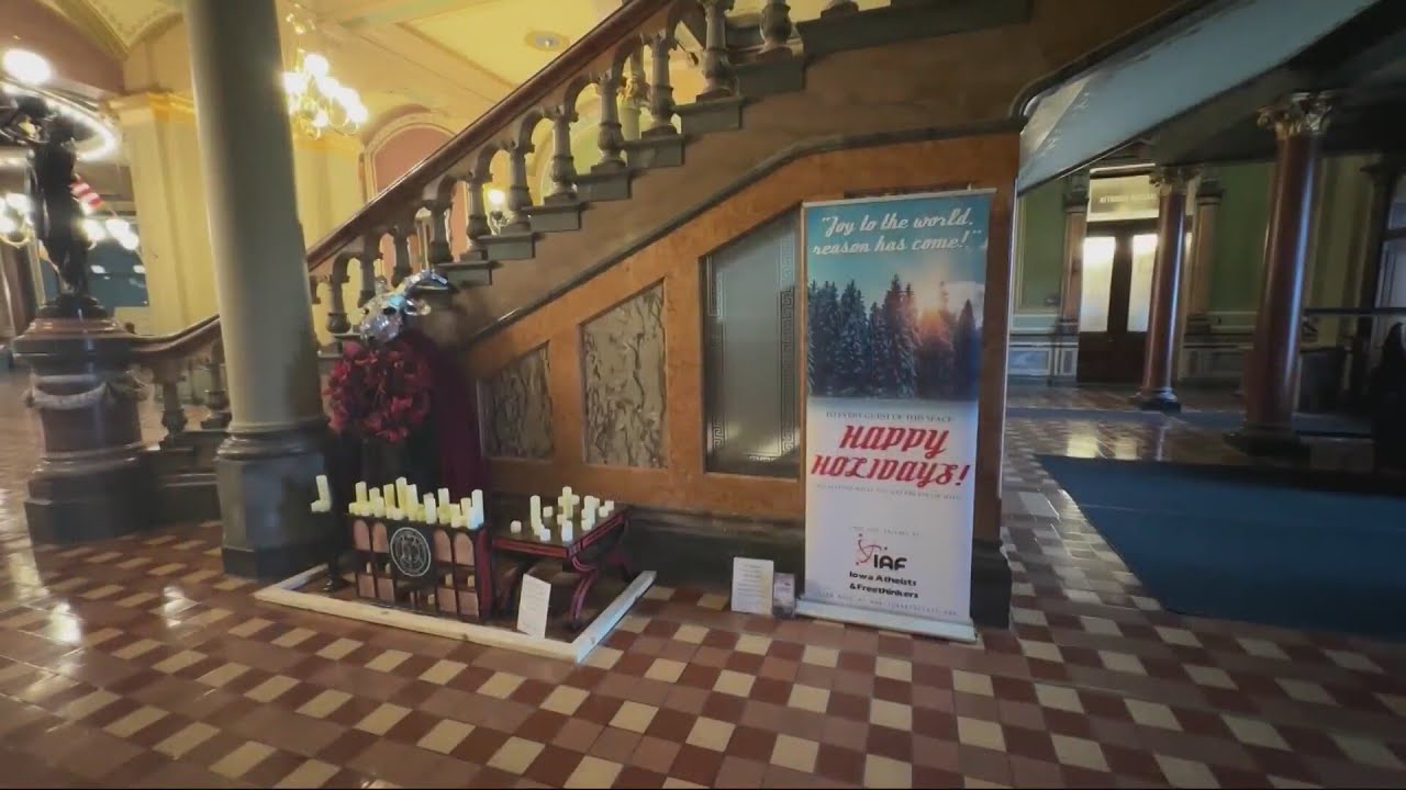 Satanic Temple display damaged inside State Capitol