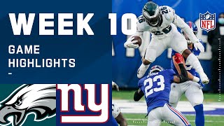 Eagles vs. Giants Week 10 Highlights | NFL 2020