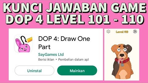 Kunci Jawaban game DOP 4 Level 101, 102, 103, 104, 105, 106, 107, 108, 109, 110