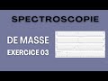 Exercice  spectroscopie de masse 