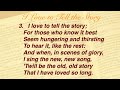 I Love to Tell the Story (Baptist Hymnal #572)