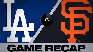 6919 Muncy, Buehler Lead Dodgers To A 1-0 Victory