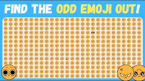 FIND THE ODD EMOJI OUT - Only 1% Can Pass All The Levels