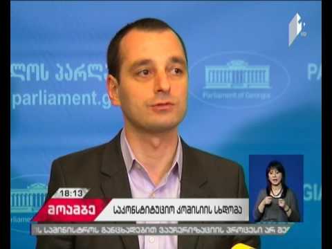 საკონსტიტუციო კომისიის სხდომა