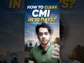 10 Day Plan to Clear CMI 💯 PYQs + Problem Solving Strategy