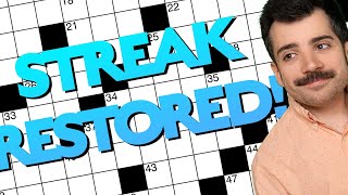 Saturday: Losing My Streak—And Getting it Back! - 9 July 2022 New York Times Crossword