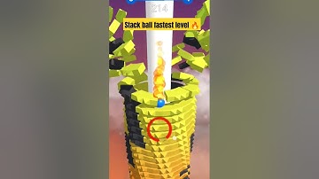 Most fastest 🔥level complete in stack ball😵#stackball #gaming #trending #shorts