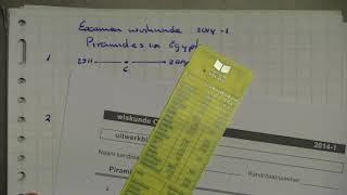 Wiskunde eindexamen2014 VMBO-TL: Piramides in Egypte opg 1 tm 3