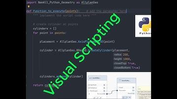 Allplan visual scripting - Create Cylinder with Python Code