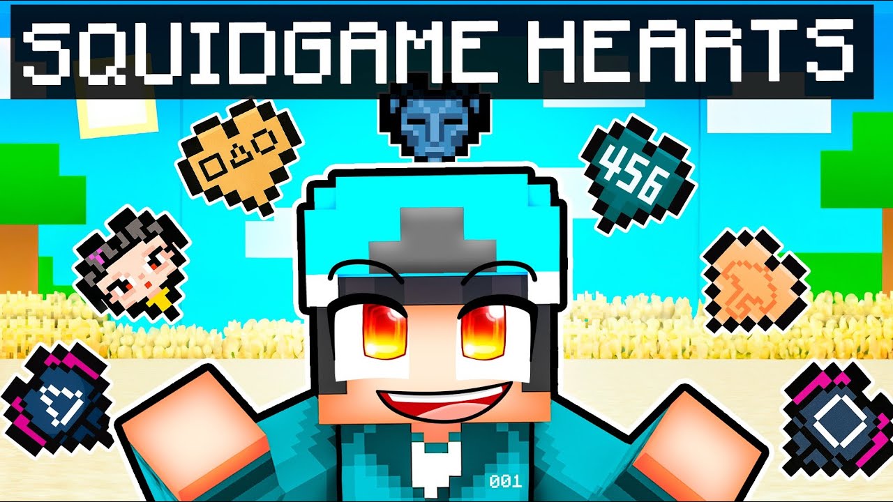 Squid Game With CUSTOM HEARTS in Minecraft!