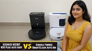 ECOVACS DEEBOT N30 Plus vs Eureka Forbes SmartClean Auto Bin Turbo 2025 Robot Vacuum Mop Comparison