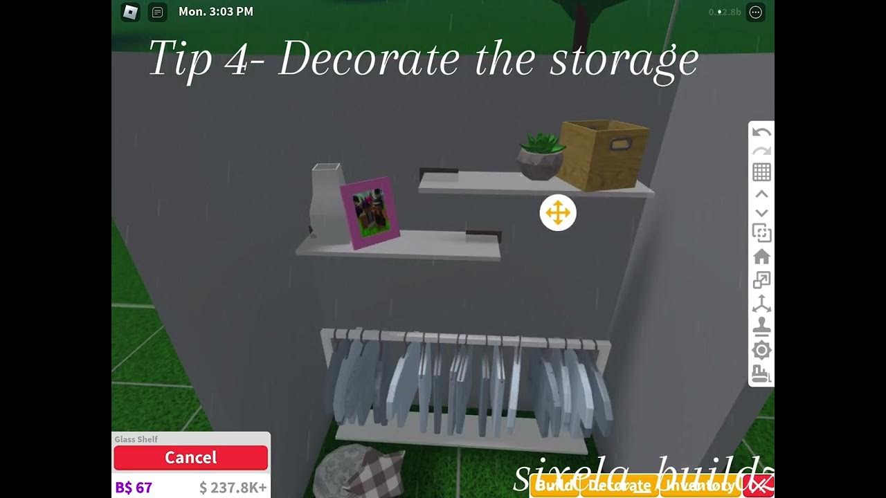 how to decorate a closet bloxburg roblox YouTube
