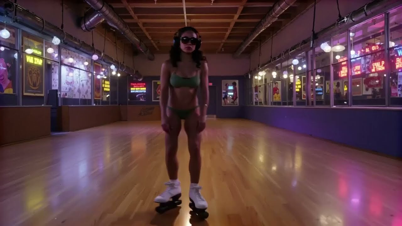 Hot Women Roller Skating