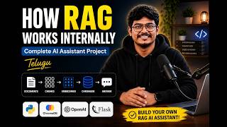 How RAG Works Internally | Complete AI Assistant Project | Telugu