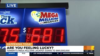 Mega Millions jackpot rises to 681K drawing tonight