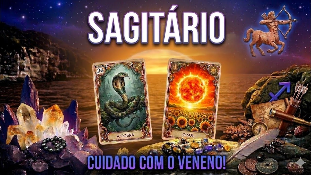 SAGITÁRIO ♐: Cuidado com o veneno! Alguém tenta boicotar sua sorte e sua estrutura. 🐍🏹