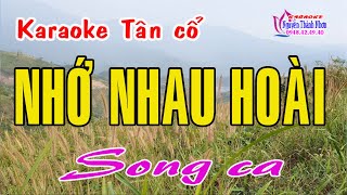 Karaoke tân cổ NHỚ NHAU HOÀI - SONG CA [Nhạc: Anh Việt Thu - Vọng cổ: Nancy Phạm]