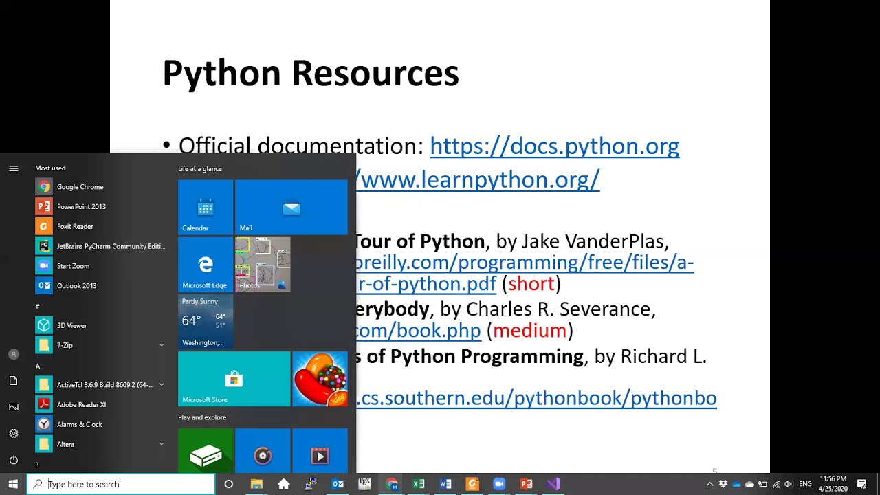 Introduction To Python - YouTube