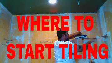 Where To Start Tiling To Avoid Little Cuts And Get A Great Tile  Layout #daveblake  Tile Contractor