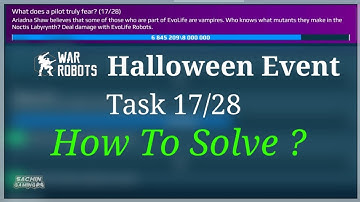 Halloween Event Task 17/28 : Icarus Horror Show Task 17 || WAR ROBOTS
