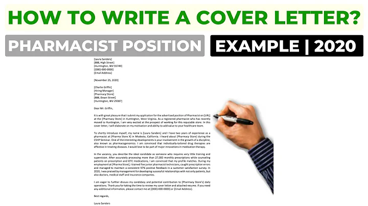 How To Write a Cover Letter For a Pharmacist Position? | Example