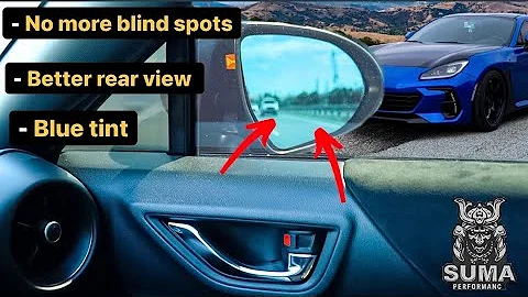 Getting rid of ALL BLIND SPOTS on my 2022 BRZ! ( Suma Performance Wide angle side mirrors )