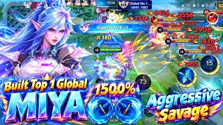 Information Savage !! Legendary Miya Deadly Critical Built Top 1 Global Miya ~ MLBB News