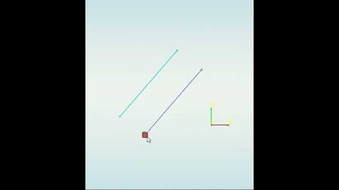 NaroCAD - two parallel lines editing