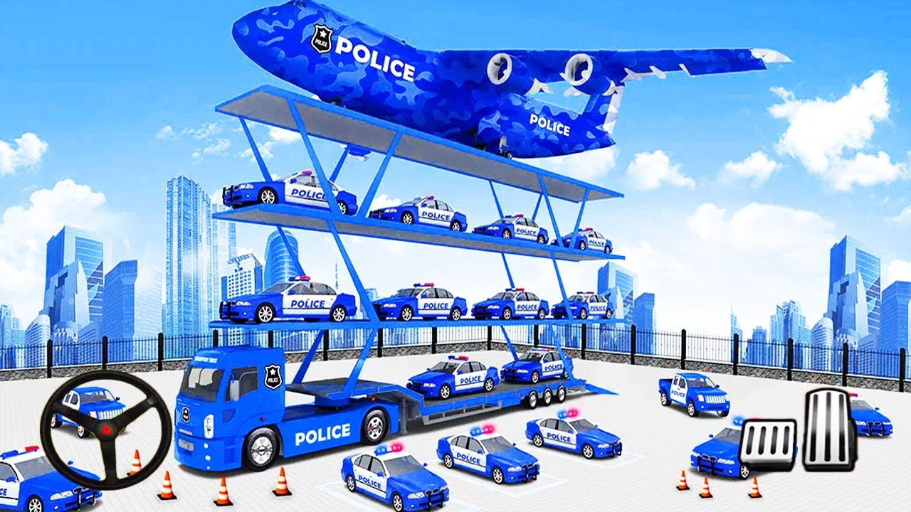Multilevel Advance Police Car Parking - Android Gameplay