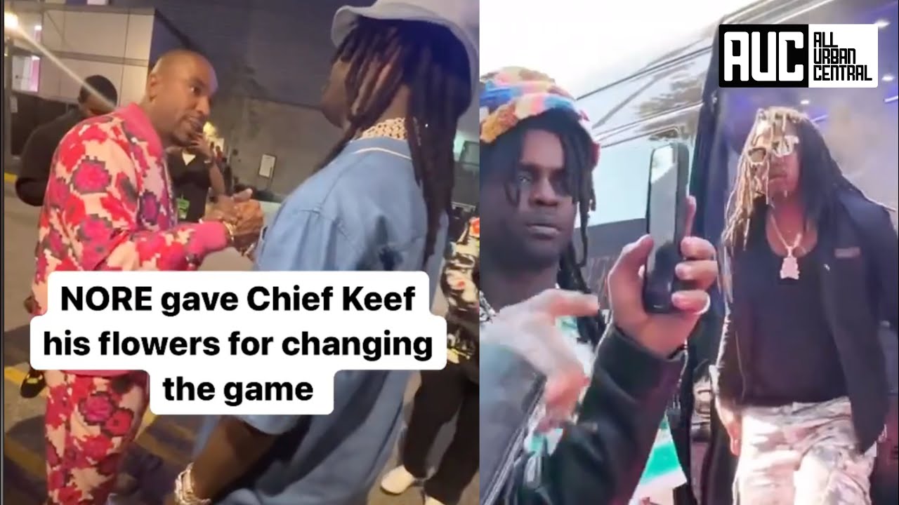 N.O.R.E Gives Chief Keef His Flowers For Hotboxing Tour Bus At BET