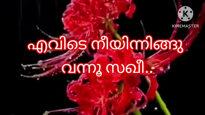 എവിടെ നീയിന്നിങ്ങു വന്നൂ സഖീ...